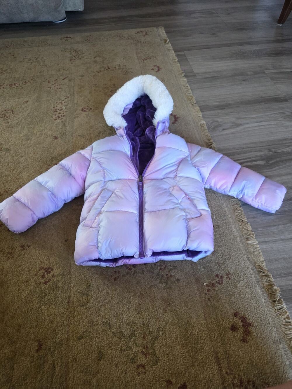 Snozu Girls' Kids Jacket Hooded Purple 4T Winter